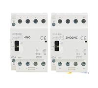 4P 40A 63A 2NC2NO OR 4NO 220V/230V 50/60HZ Rail Household AC Modular Contactor Manually Operation 1Pcs (Color : 4p 40a 2no2nc 220v)