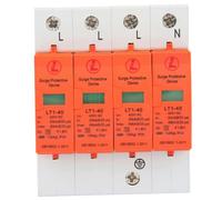 4P 40KA 420VAC Voltage Protector Module, Low Voltage Protective Device with Thunder Protection for Home Electrical Safety