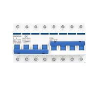 4P-4P manual dual power transfer switch/interlock circuit breaker photovoltaic power AC 220V 380V with leakage protection(AC 50A - AC 50A)