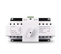 4P 63A 380V MCB Type Dual Power Automatic Transfer Switch ATS 1Pcs(2 input 2 output)