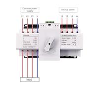 4P 63A 380V MCB type Dual Power Automatic transfer switch BIANMTSW(2 input 1 output)