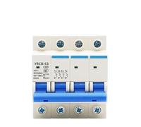 4P AC 400V Circuit Breaker MCB 6A 10A 16A 20A 25A 32A 40A 50A 63A Circuit Protector YRCB-63 BIANMTSW(20A)
