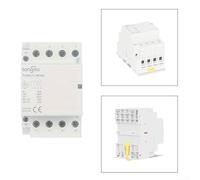 4P AC Contactor with 230V Coil Load Relay and For DIN Rail Mounting Base Suitable for Industrial Automation and Electrical Panel Applications 16A 63A (63A)