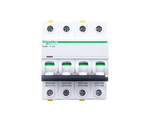 4P C 16A 6kA AC Overcurrent Switch iC60N-C16-4 Acti9 A9F04416