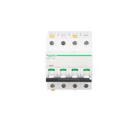 4P C 25A 10kA AC Overcurrent Switch iC60H-C25-4 Acti9 A9F07425