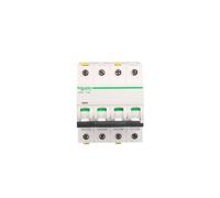 4P C 63A 10kA AC Overcurrent Switch iC60H-C63-4 Acti9 A9F07463