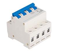 4P Circuit Breaker, Bistable Locking Clip AC 400V 40A DIN Rail Mount Compact Size Short Circuit Protection Switch for Building Lighting System Automatic switch