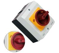 4P Disconnect Switch Circuit Breaker IP65 Rated Load Isolation Rotary Switch for AC 50Hz Systems up to 440V and 100A, Compatible with Ventilation, Air Condition(32A)