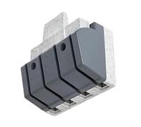 4P Single-Throw Disconnect Switch with Thickened Copper, 380V 200A Isolating Switch for Household and Industrial 220V Circuits, Gray(4P200A)