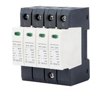 4P Surge Protective Device, 385V AC 20kA Surge Arrestor 35mm Rail Mounting Low Voltage SPD for Lightning Protection Distribution Box Electricity Power Protector