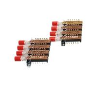 4P2T 4 Rows Interlock Push Button Knob Piano Key Switch 2 Pcs
