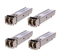 4Pack 1.25G 850nm Multimode SFP LC Transceiver Fiber Module 550 Meters 1000Base-SX LC MMF for Cisco GLC-SX-MMD/SX-MM/SFP-GE-S,Fortinet,Ubiquiti UniFi UF-MM-1G,Meraki MA-SFP-1GB-SX,Mikrotik S-85DLC05D