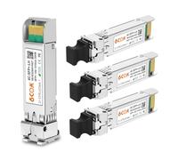 4Pack 10GBase-LR SFP+ Transceiver, 10G Dual LC Single Mode Module for Cisco SFP-10G-LR, Meraki MA-SFP-10GB-LR, Ubiquiti UF-SM-10G, Mikrotik, D-Link, Supermicro and More (DDM, 1310nm, 20km)