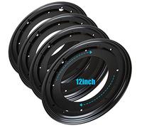 4Pack 12inch Lazy Susan Hardware, 5/16” Thick Turntable Bearings, 1000lbs Rotating Bearing Plate Heavy Duty for Rotating Table, Book Case, Serving Tray,DVD Tower, Corner Shelves, Shoe Rack