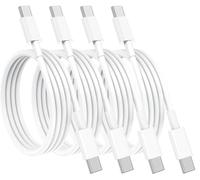 (4pack 2M+1M) USB C to USB C Cable 60W Apple MFi Certified,iPhone 17 Fast Charger Cable Type C Charging Cord for iPhone 17/16/15 Pro Max/16 15 Pro/16 Plus/16e,iPad Pro/Air/Mini,Samsung Galaxy S25