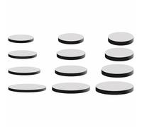 4Pack 48PCS 30/35/40/50mm-1.5mm Self Adhesive Magnets For Crafts, Small Round Disc Crafts Magnets With Adhesive Backing For Home, Office, Workshop, Whiteboard, Fridge And Hobby Use