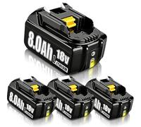 4Pack 8.0Ah 18V BL1860 Replacement for Makita Battery Compatible with Makita 18V Battery BL1860 BL1860B BL1850 BL1840 BL1830 DC18RA DC18RC DC18RD