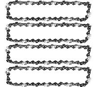 4pack 8 Inches Chainsaw Chain For Sun Joe Swj800e Swj806e Swj802e Pole Saw Polesaw Oregon S33 Chainsaws,For Greenworks 20302 20192,For Portland 62896 (3/8" Lp Pitch 0.050'' Gauge 33 Drive Links)