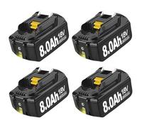 4Pack 8000mAh BL1860B Battery Replacement for Makita 18V Batteries Compatible with Makita Battery Batteries for BL1860B BL1840B BL1830B BL1820 BL1815 with LED Indicator (4PACK)