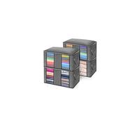 4Pack 90L Large Capacity Clothes Storage Bags with Reinforced Handle Clear Window,Duvet Storage Bag Storage Solutions Clothes Organiser with Zipper