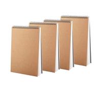 4Pack A4 Sketch Books Spiral Bound Hardback Sketch Pad, Drawing Book Spiral Bound, Durable Acid Free Sketchbook for Painting, memos, Graffiti and Artist Sketch Pad