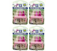 4Pack AERO FRESH 20ML PLUG IN HOME FRAGRANCE 80ML REFILLS MACHINE AIR FRESHENER (Floral Essence)