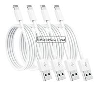 4Pack Apple MFi Certified Apple iPhone Charger 2m, iPhone Lightning to USB Cable 2 meters, Super Fast apple iphone Charging Cable for iPhone 12/12mini/11/Pro/Max/X/XS/XR/XS Max/8/7/6,ipad