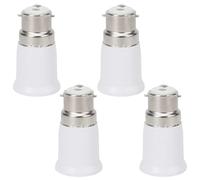 4Pack B22 to E27 Socket Converter,Socket Adapter,Bayonet to Screw Edison,BC to ES Lamp Base Adapter,Light Bulb Lamp Holder Socket Converter Bayonet Socket Adapter for LED and Incandescent Bulbs