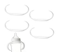 4Pack Baby Bottle Handles for Tommee Tippee,Ergonomic Non Slip Grip Easy Grip Easy BPA Free,Replacement Holder for Newborn Bottles(White)