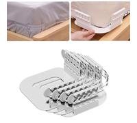 4Pack Bed Sheet Holder,Fitted Sheet Holder Keep Firm Tight,No-Slip Sheet Fasteners With Lock Strip Easy To Install,Mattress Sheet Corner Clips(Grey)