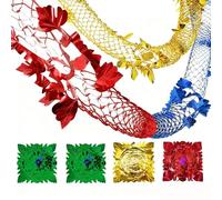 4Pack Chinese New Year Decorations, Foil New Year Ceiling Decorations, 40Ft Indoor Party Decoration Streamers, 2026 New Tear-Resistant for Indoor Chinese New Years Party Decor(12M)