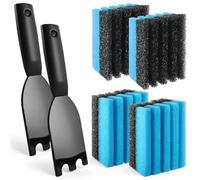 4pack Cleaning Sponges 12207 & 2pack Grill Scraper for George Foreman Grill