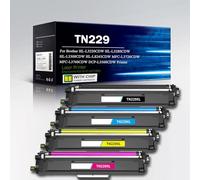 4Pack Compatible TN229XL Toner Cartridges High Yield Multipack Toner for Brother HL-L3220CDW HL-L3240CDW HL-L3280CDW HL-L3295CDW Colour Laser Printer with Chip,4 Colors-1Pack
