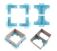 4Pack Corner/Divider Assembly,Clamps Corner Guides Cartonnage Corner Holding Tool (3 mm, 2 mm, 1.5 mm, 1 mm) Wide .for Book Covers, Chipboard Boxes, Dioramas