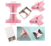 4Pack Corner/Divider Assembly,Clamps Corner Guides Cartonnage Corner Holding Tool (3 mm, 2 mm, 1.5 mm, 1 mm) Wide .for Book Covers, Chipboard Boxes, Dioramas