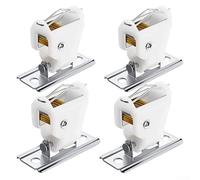 4Pack Curtain Metal Pulley, Curtain Rope Lock Pulley Set Treatment Hardware Accessories With Height Management For Roman Blinds