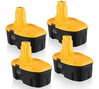 4PACK DE9096 18V 6.0Ah Replacement for Dewalt 18V Battery DW9096 DE9098 DE9095 DW9095 DC9096 DE9039 DE9096 DW9098 388683-12 651034-01 Ni-Mh 6000mAh Battery for Dewalt Battery 18V
