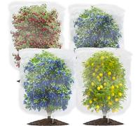 4Pack Fruit Tree Netting Bird Protection, 180x180cm 6x6ft Fine Mesh Bags Garden Netting for Veg Patch Blueberry Bird Nettings for Fruit Trees Bush Nettings Strawberry Netting