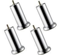 4Pack Furniture Legs,Thickened Iron Sofas Legs,M8 Bolt Polished Chrome Kitchen Cupboard Cabinet Sofa Beds Furnitur