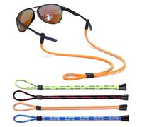 4Pack Glasses Strap-Sunglasses Strap -Eyeglasses Strap-Eye glass holder around neck Chain-sports Sunglasses rope Cord Lanyard-adjustable Eyewear Retainer for sunglass-eyeglass or prescription glass,
