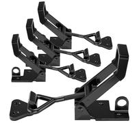 4Pack Heavy Duty Toggle Clamp Latch, 4003 Style 1320lbs Capacity Pull Latch Clamps Black Adjustable Quick Release Hasp Clamps for Smoker Cabinet Boxes Case Trunk Jig, Metal Toggle Latch Catch Set