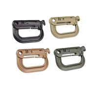 4pack High Strength Backpacks Clip Outdoor Strong Gadget Hanging Buckles Clip For Hiking And Camping Gear Carabiner