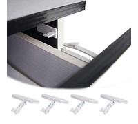 4Pack Invisible Drawer Locks Child Safety Locks Baby Proofing Hidden Latches Childproof Cupboard Locks with Strong Adhesive for Cabinet Cupboard and Other Furniture