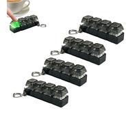 4Pack Keyboard Fidget Toy, Keyboard Clicker Fidget, Portable Fidgets Toy, Funny Fidgets Keyring for Stress Relief and Focus Keyboards Keychain Toys for Adults Teen
