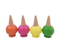 4pack/lot Ceramic Plant Dripper Safe And Durable Home And Garden Ceramics Automatic Plant Dripper Plant Watering Dripper AssortedColor