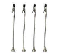 4Pack Magnetic Helping Hands Soldering Tool - Flexible Alligator Clip Arms with Magnetic Base, Helping Hands Tool for Electronics, Circuitry, PCB, Wiring & DIY Soldering (4pack Magnetic, clamp)