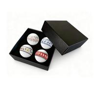 4PACK Merry Christmas Golf Ball Gift, Funny Gift Golf Ball Celebrate The Season, Christmas Themed Designs with Santa Reindeer and Holiday Decorations, Xmas Novelty Gifts for Golfers Men Women