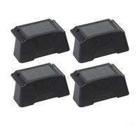 4Pack of Solar Lights for Fences with IP65 Waterproof Design, Offering Flexible Warm or White Lighting for Gardens (White light)