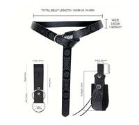 4Pack Pirate Waist Belt Pouches Set - Renaissance Faux Leather Costume Accessories for Adults - Halloween & Cosplay Outfit for Partys Wedding Stage