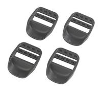 4Pack Plastic Ladder Lock Buckles 1" Ladder Slider Buckle For Backpack Strap Nylon Webbing Clip Replacement Outdoor Camping Gear Sleeping Bag Tent Tie Down Strap Accessories(Grey)